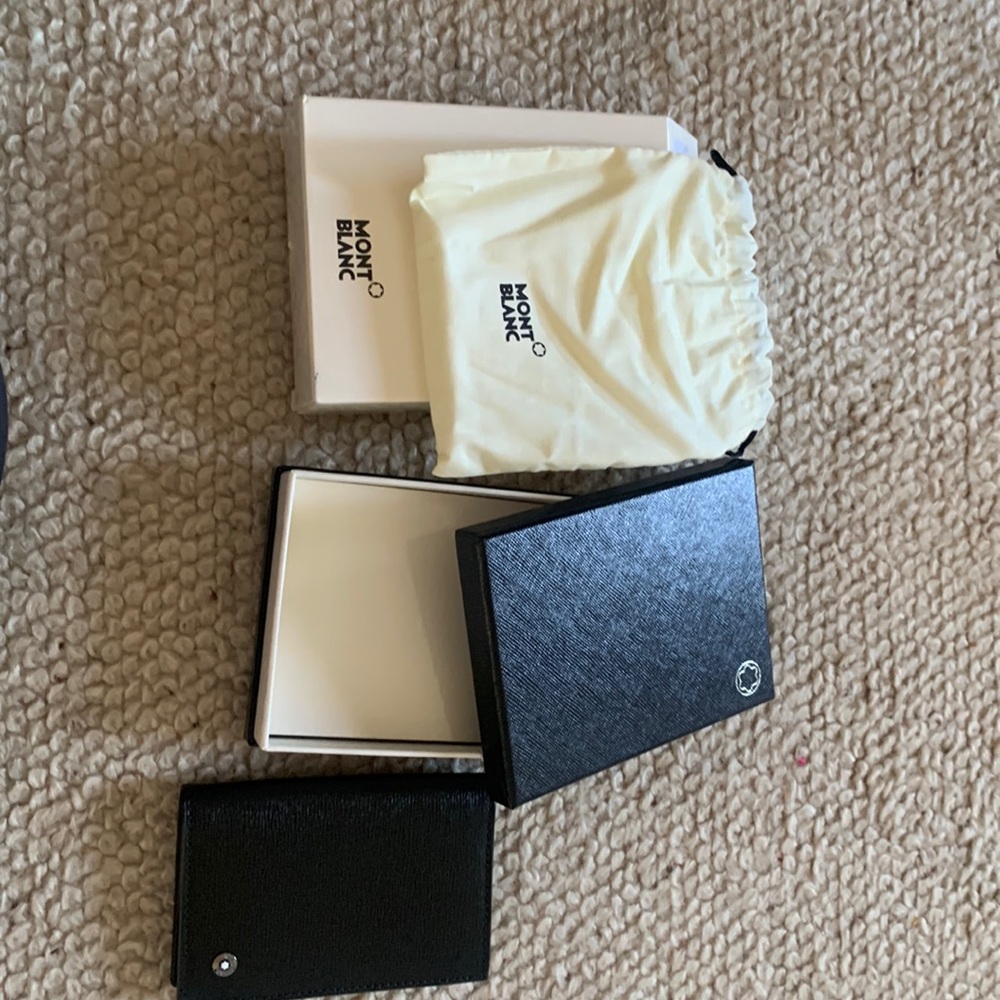 Mont Blanc credit card holder, brand new